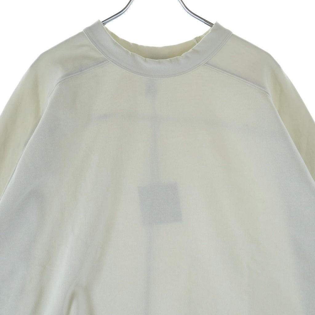 entire studios(エンタイア スタジオ) HEAVY LS TEE ヘビー コットンクルーネック長袖Tシャツカットソー ロンT アイボリー ES2486RIM