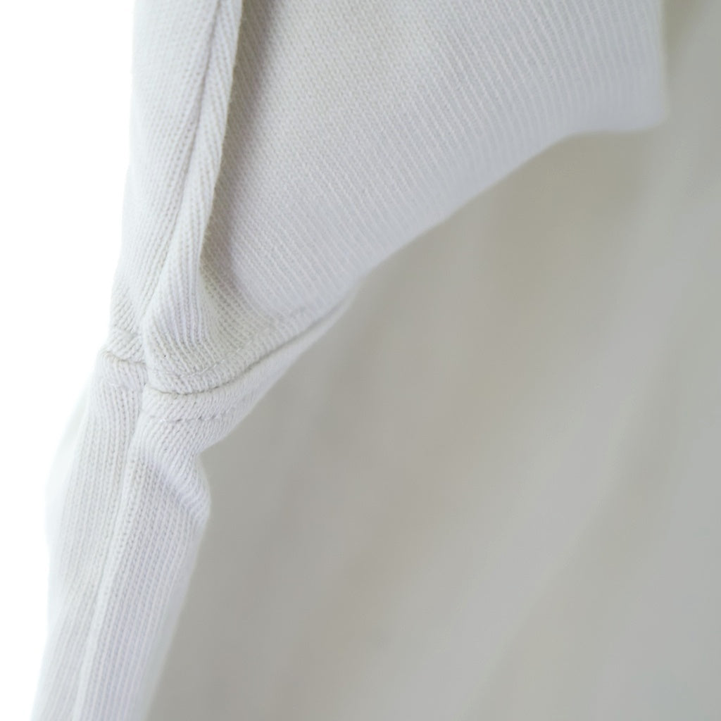 entire studios(エンタイア スタジオ) HEAVY LS TEE ヘビー コットンクルーネック長袖Tシャツカットソー ロンT アイボリー ES2486RIM