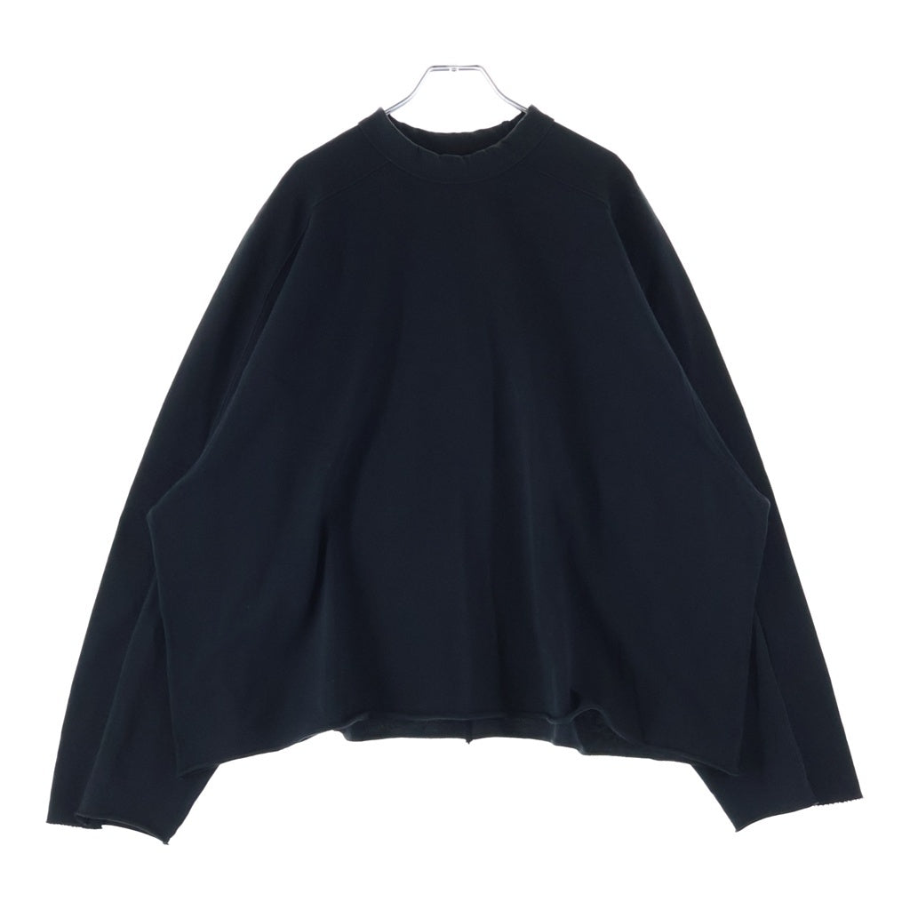 entire studios(エンタイア スタジオ) HEAVY LS TEE ヘビー コットンクルーネック長袖Tシャツカットソー ロンT ブラック ES2486SOM