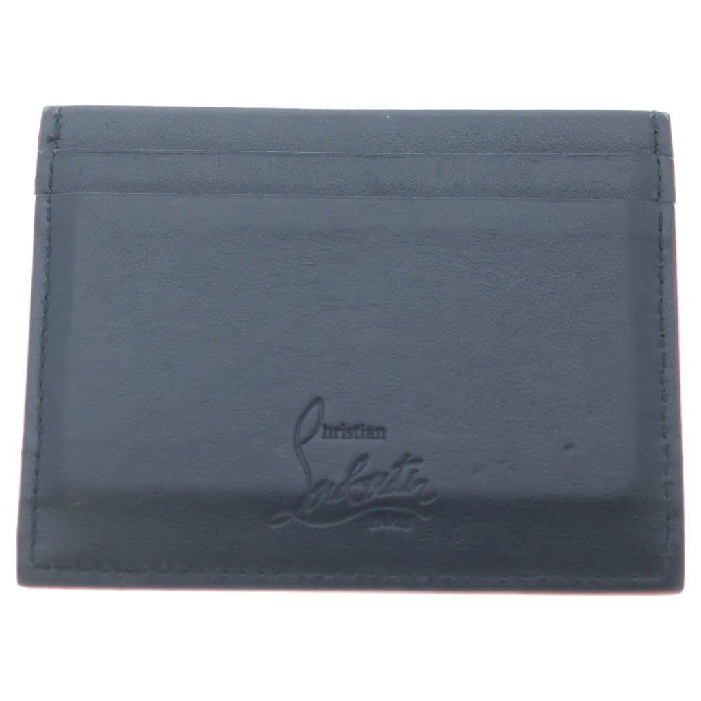CHRISTIAN LOUBOUTIN(クリスチャンルブタン) KIOS Card Holder スタッズカードホルダー ブラック