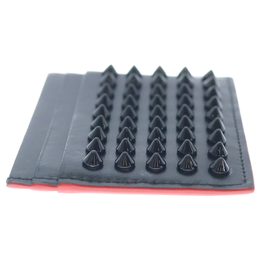 CHRISTIAN LOUBOUTIN(クリスチャンルブタン) KIOS Card Holder スタッズカードホルダー ブラック