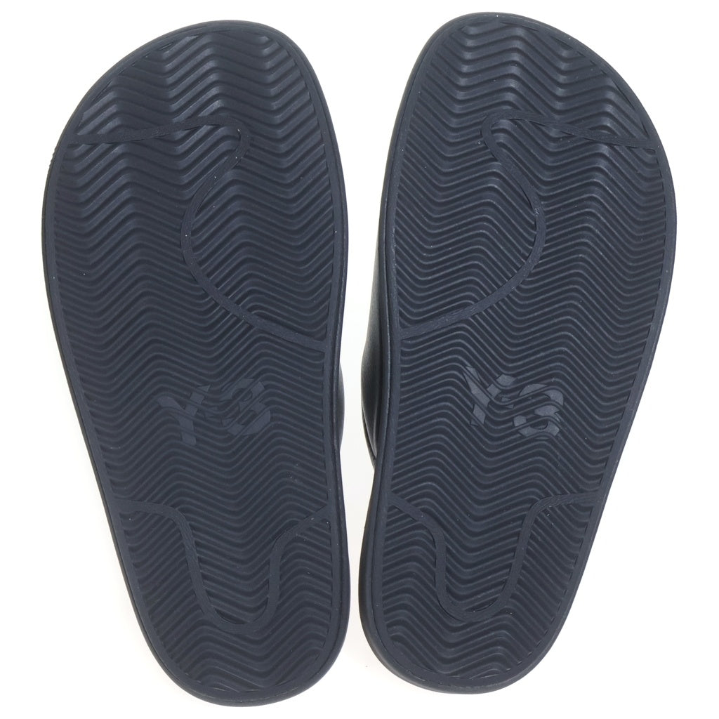 Y-3(ワイスリー) SLIDE Regular Fit Leather sandal スライド レギュラーフィットレザーサンダル ブラック KI4033