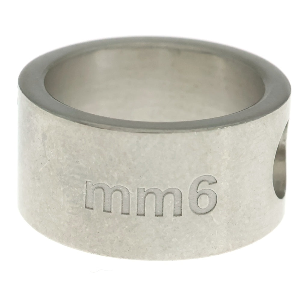 MM6 Maison Margiela(エムエムシックスメゾンマルジェラ) 5mm カットアウト ワイド リング 指輪 シルバー SM7UQ0022 レディース