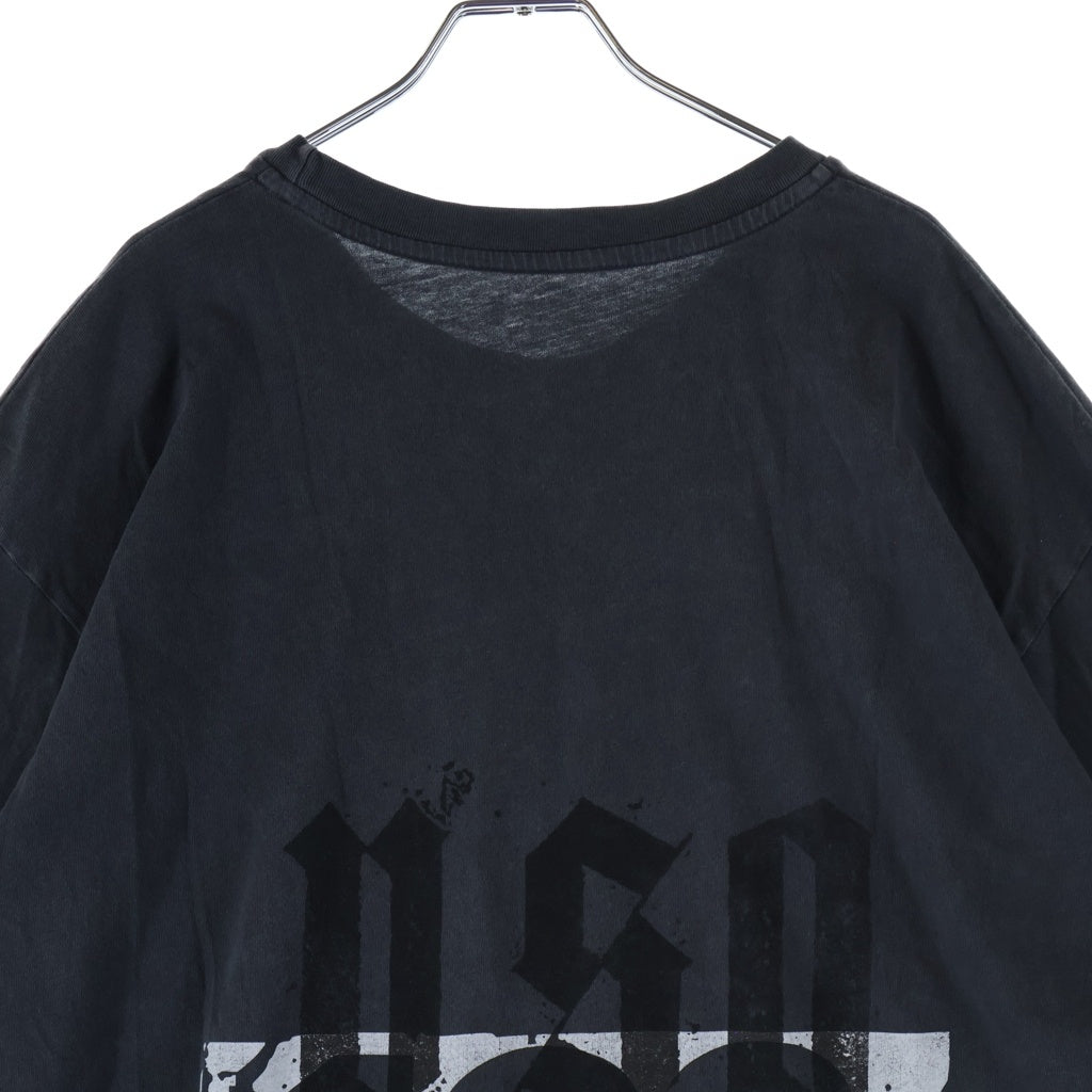 RIVINGTON roi Rebis(リヴィントンロイレビス) 26SS MEMBERSHIP USO TEE MUSO-SS00 メンバーシップ フェード加工 両面プリント クルーネック半袖Tシャツカットソー グレー