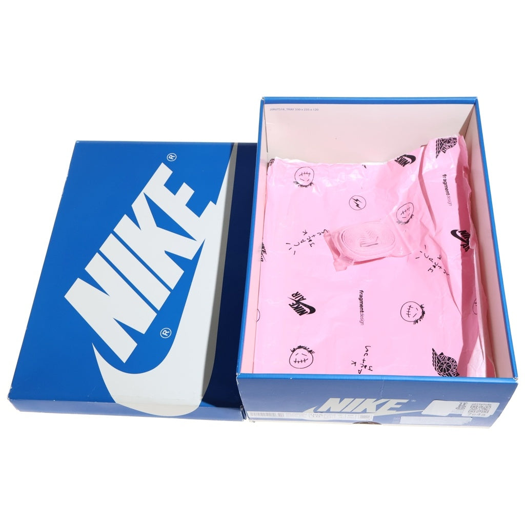 NIKE(ナイキ) ×Travis Scott ×fragment design Air Jordan 1 Retro High Military Blue エアジョーダン1 OG SP ハイカットスニーカー US10.5/28.5cm