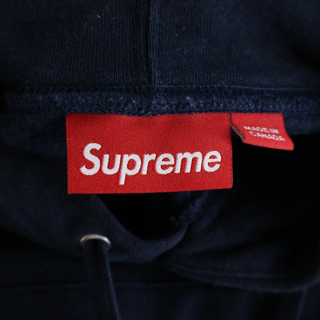 SUPREME(シュプリーム) Small Box Hooded Sweatshirt スモールボックスロゴ プルオーバー長袖フーディ ネイビー ‐