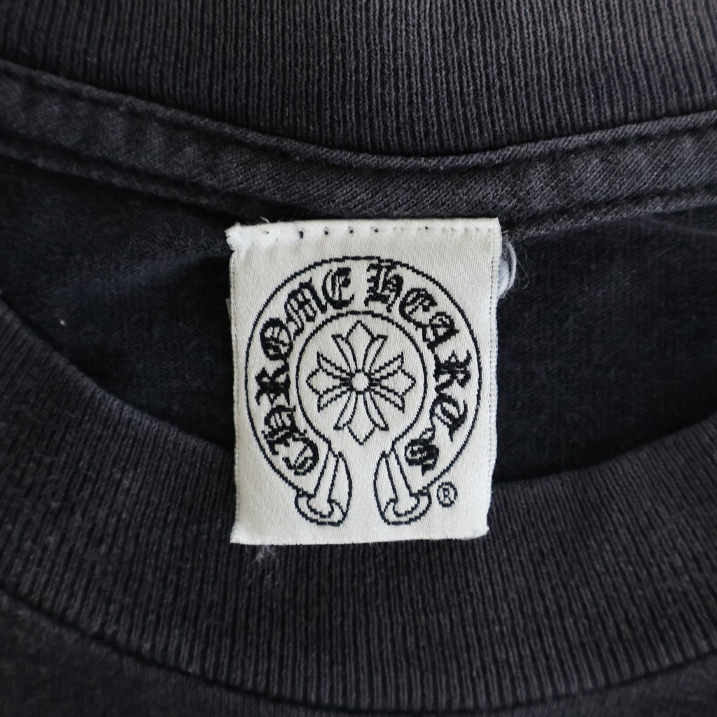 CHROME HEARTS(クロムハーツ) OLD オールド バックセメタリークロスプリント 半袖クルーネックTシャツカットソー ブラック