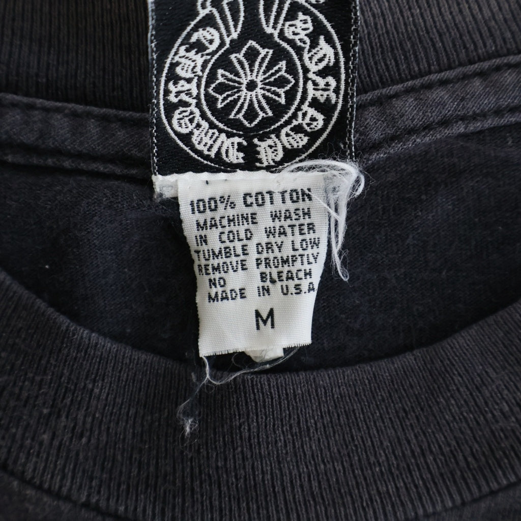 CHROME HEARTS(クロムハーツ) OLD オールド バックセメタリークロスプリント 半袖クルーネックTシャツカットソー ブラック