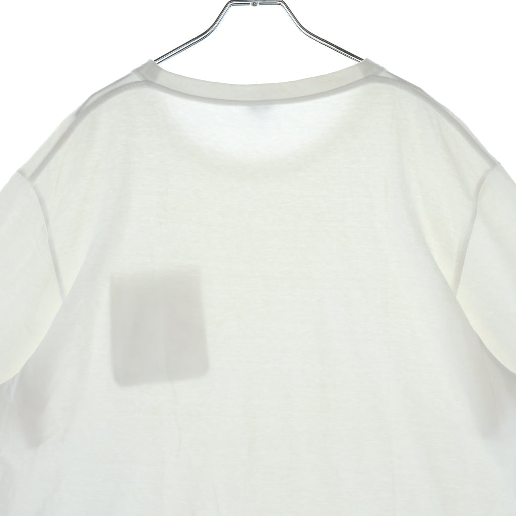 LOEWE(ロエベ) Relaxed Fit リラックスフィット 胸ポケットアナグラム刺繍 クルーネック半袖Tシャツカットソー ホワイト H526Y22XBC