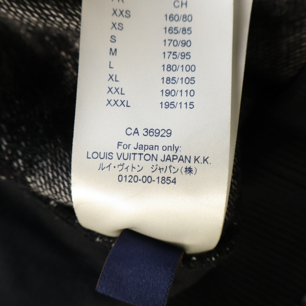 LOUIS VUITTON(ルイヴィトン) 21SS LVロゴ 総柄ジップアップニットジャケット ブラック RM211M ZMH HKY21W