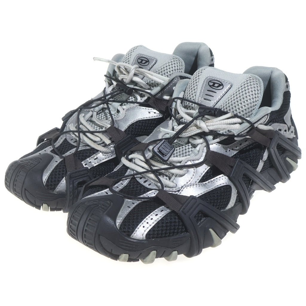 DIESEL(ディーゼル) S-PROTOTYPE CR LACE X メッシュローカットスニーカー ブラック/シルバー Y03274