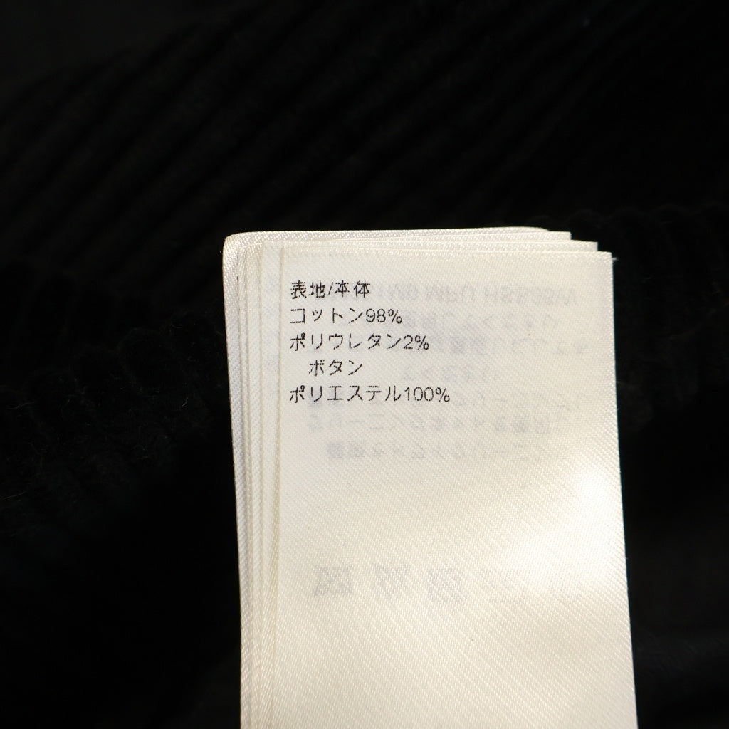 LOUIS VUITTON(ルイヴィトン) 25SS LVロゴ ラインストーン総柄 コーデュロイ長袖シャツ ブラック RM251M9-MPU-HSS35W