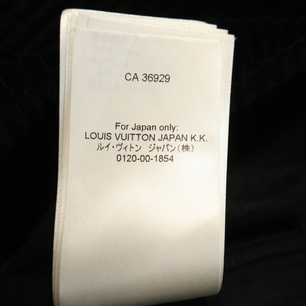 LOUIS VUITTON(ルイヴィトン) 25SS LVロゴ ラインストーン総柄 コーデュロイ長袖シャツ ブラック RM251M9-MPU-HSS35W