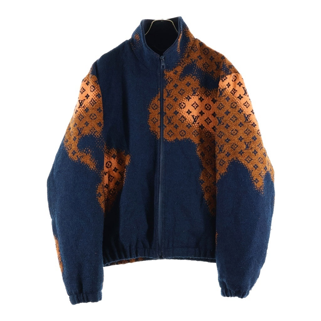 LOUIS VUITTON(ルイヴィトン) モノグラム ブークレット ジップアップブルゾン ネイビー/オレンジ RM241M-FWW-FQB07W