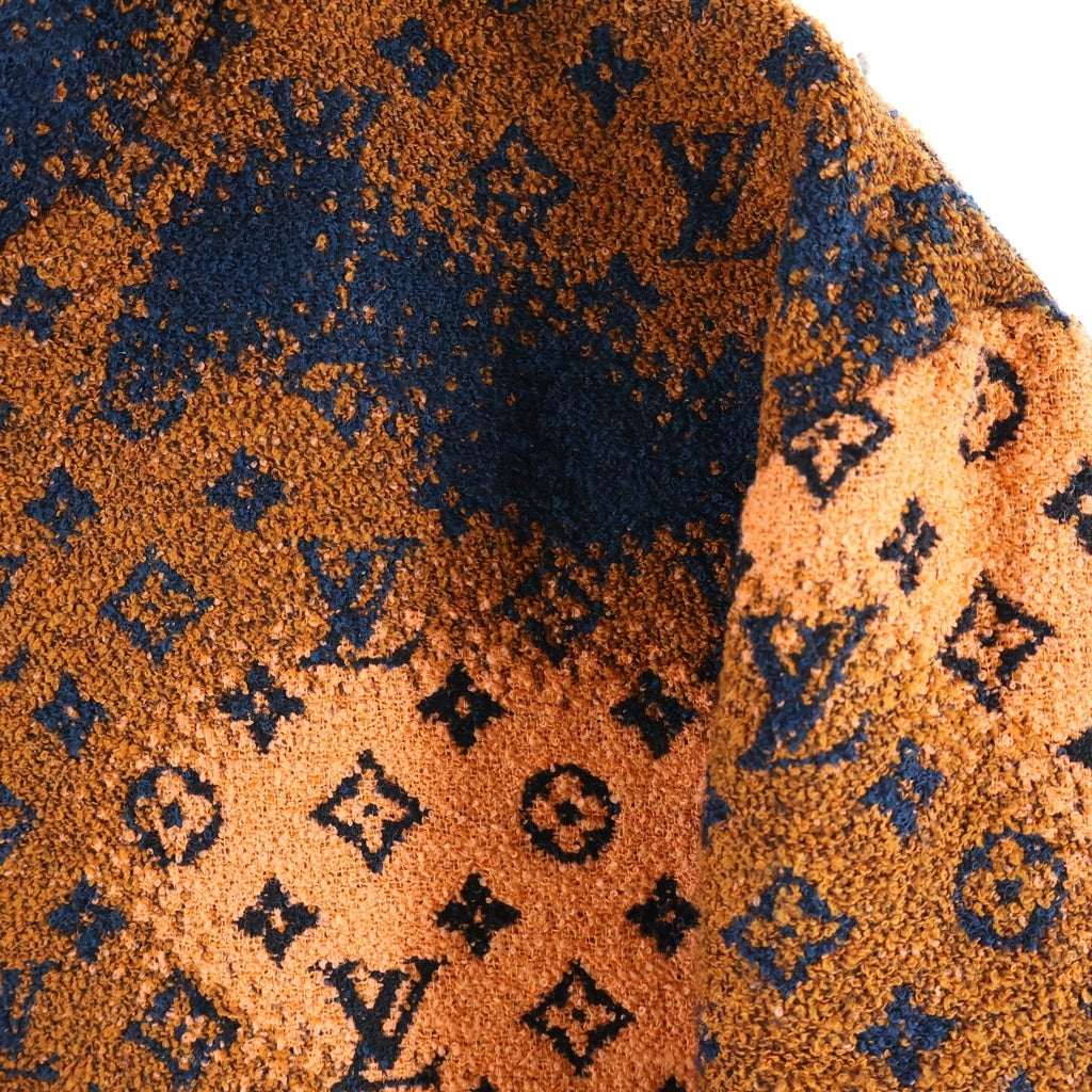 LOUIS VUITTON(ルイヴィトン) モノグラム ブークレット ジップアップブルゾン ネイビー/オレンジ RM241M-FWW-FQB07W