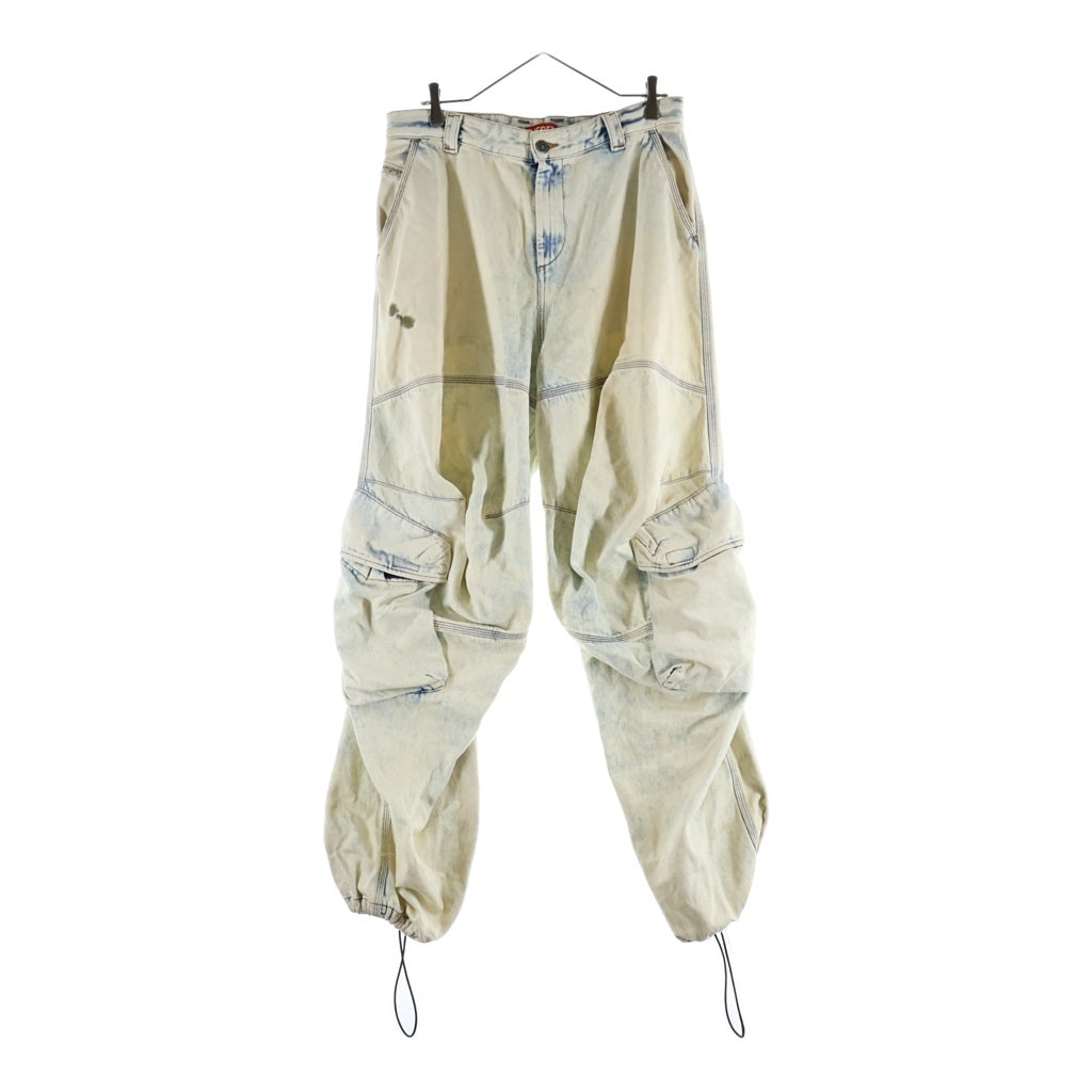 DIESEL(ディーゼル) D-ARNE-S ヴィンテージ加工 カーゴパンツ ホワイト A15000