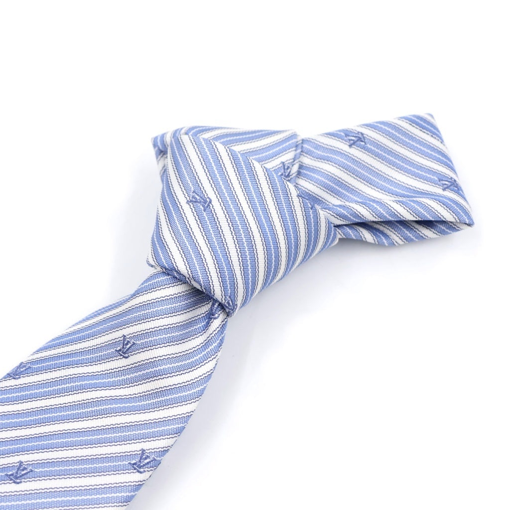 LOUIS VUITTON(ルイヴィトン) BLASON STRIPES TIE LVロゴ ストライプネクタイ ブルー