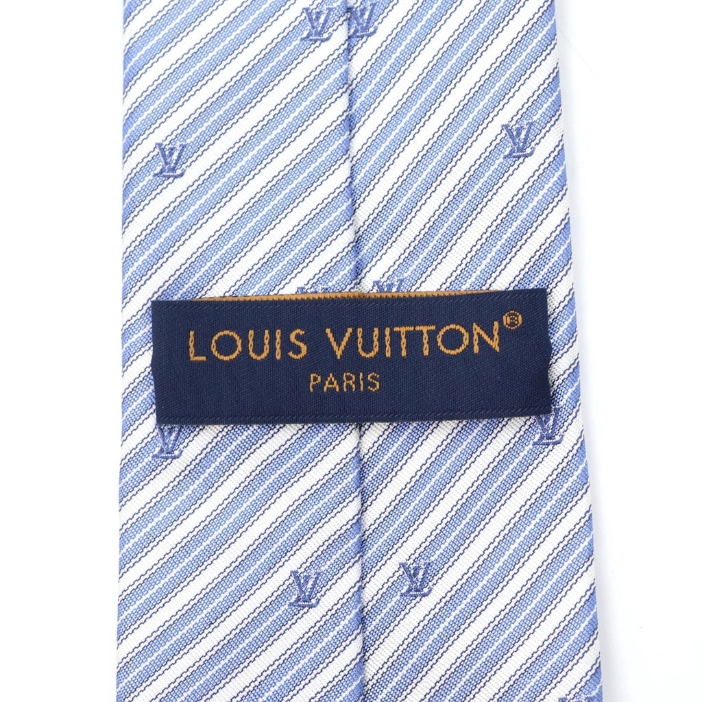 LOUIS VUITTON(ルイヴィトン) BLASON STRIPES TIE LVロゴ ストライプネクタイ ブルー