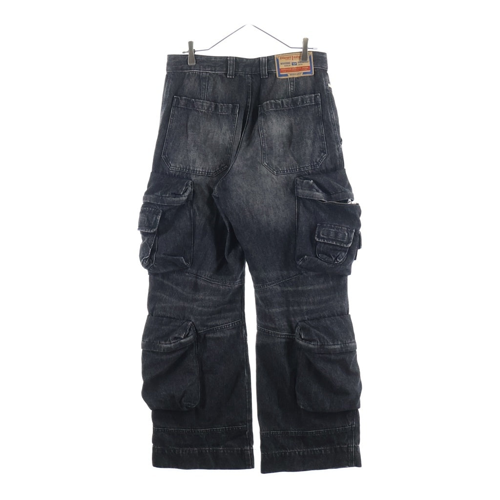 DIESEL(ディーゼル) D-FISH-CARGO-S デニムカーゴパンツ ブラック A13088