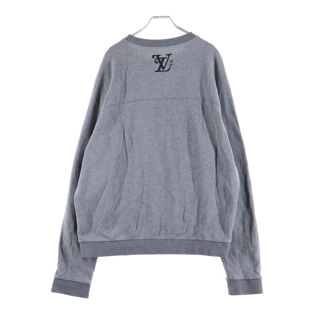 LOUIS VUITTON(ルイヴィトン) 20AWスクエアードロゴクルーネックスウェットトレーナー グレー RM202M UYR HJY13W