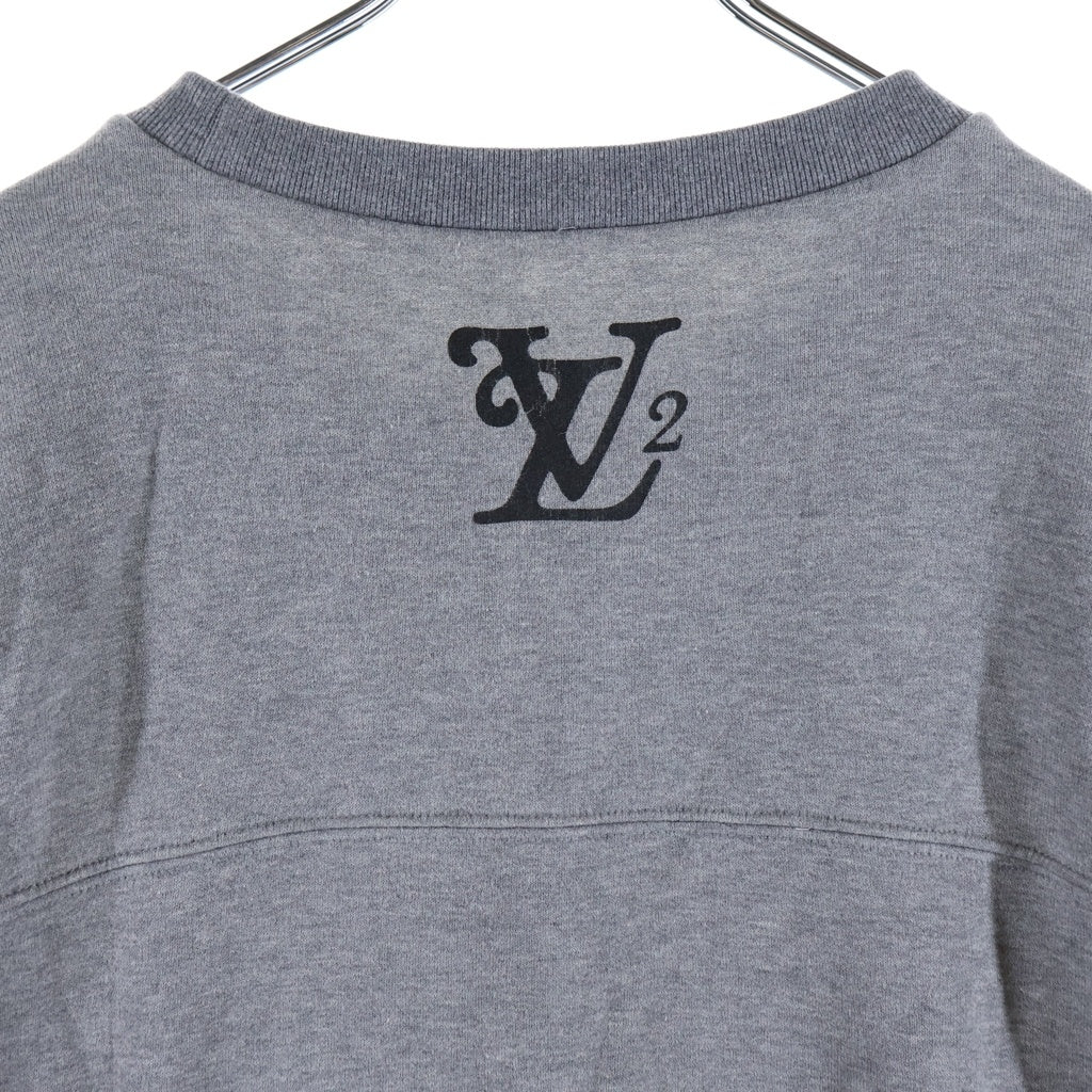 LOUIS VUITTON(ルイヴィトン) 20AWスクエアードロゴクルーネックスウェットトレーナー グレー RM202M UYR HJY13W