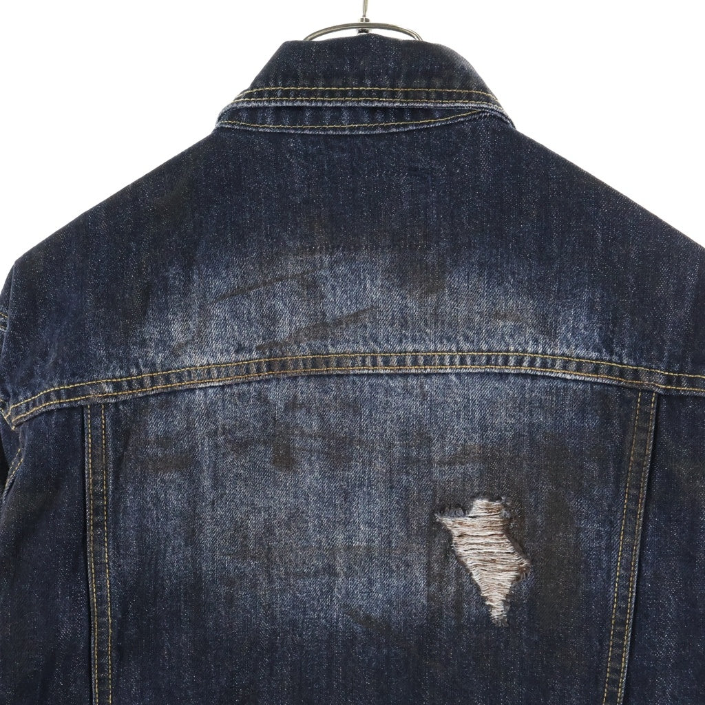THUG CLUB(サグクラブ) BURN DOWN DENIM JACKET デニムジャケット インディゴ TC25JK0801