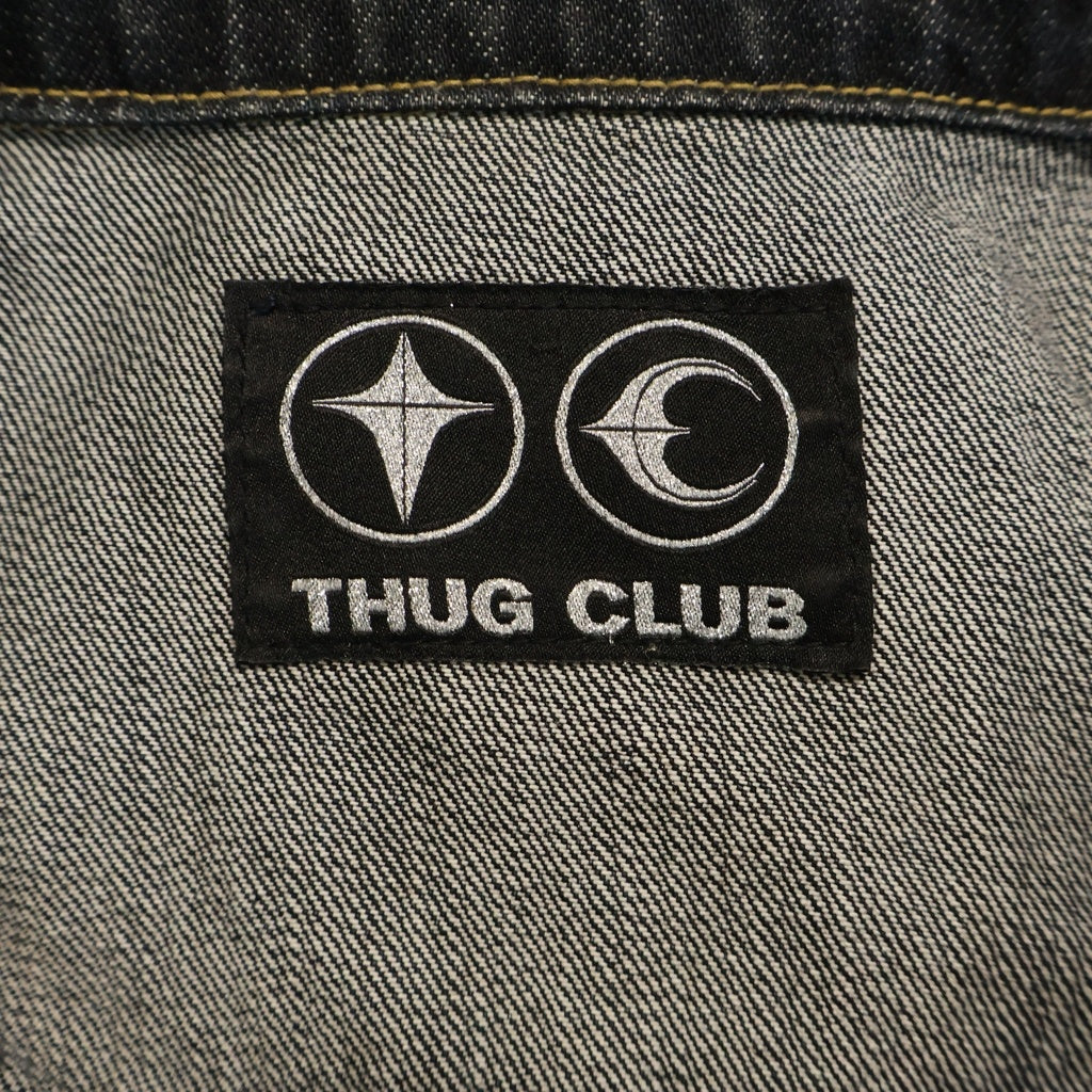 THUG CLUB(サグクラブ) BURN DOWN DENIM JACKET デニムジャケット インディゴ TC25JK0801