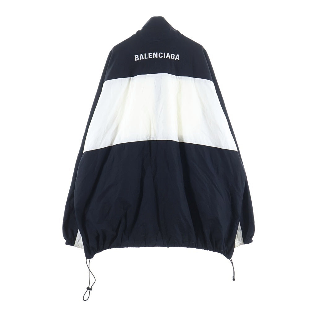 BALENCIAGA(バレンシアガ) 19SS TRACKSUIT POPLIN SHIRT JACKET ナイロントラックジャケット ブラック/ホワイト 571434