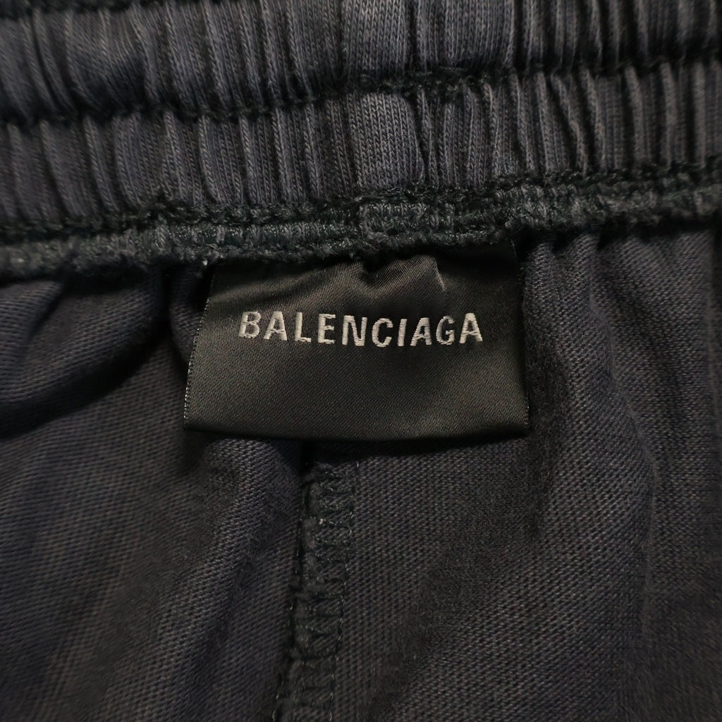 BALENCIAGA(バレンシアガ) 24AW LARGE SHORTS ロゴプリント ラージショーツ ショートパンツ ブラック 795261