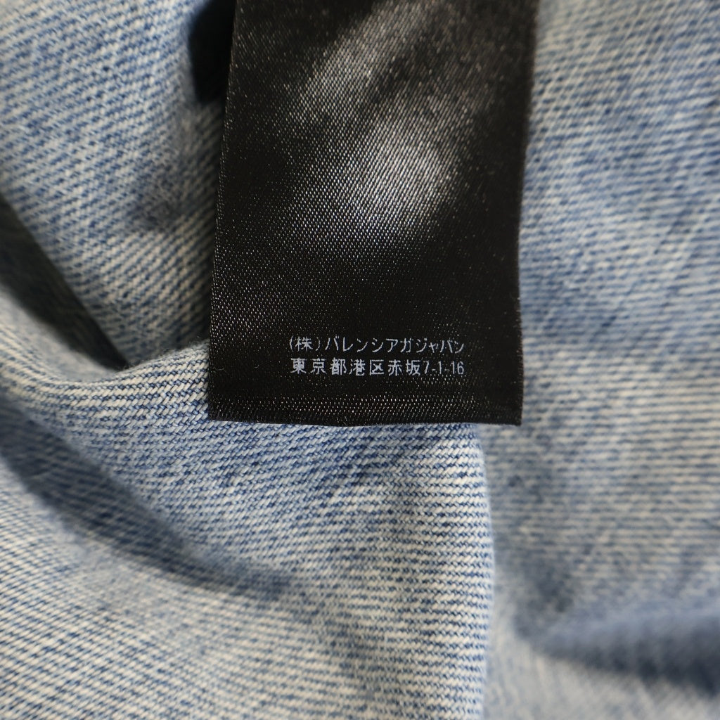 BALENCIAGA(バレンシアガ) 22SS ALLOVER LOGO オールオーバーロゴデニムジャケット 681690 TJW90 インディゴ