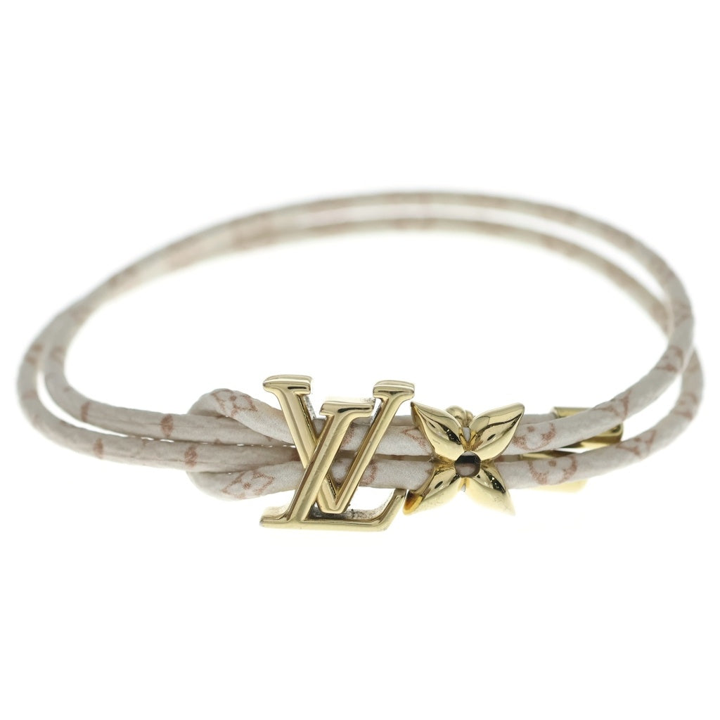 LOUIS VUITTON(ルイヴィトン) ブレスレット LV ブルーム モノグラム デュンヌ バングル ホワイト レディース M8529Z