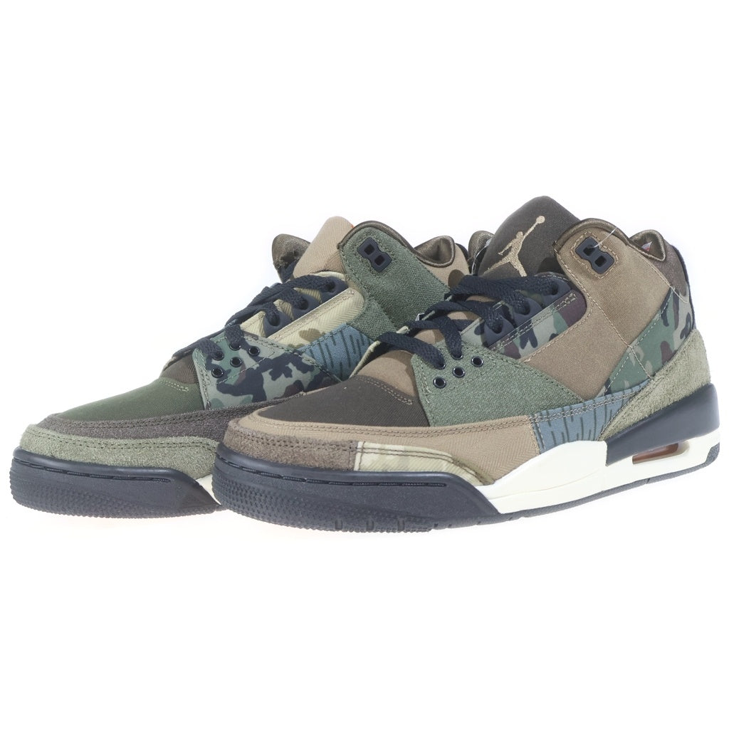 NIKE(ナイキ) AIR JORDAN 3 RETRO SE PATCHWORK DO1830-200 エアジョーダン1 レトロ パッチワーク | ダークヘーゼル ミッドカットスニーカー カモ US9/27cm