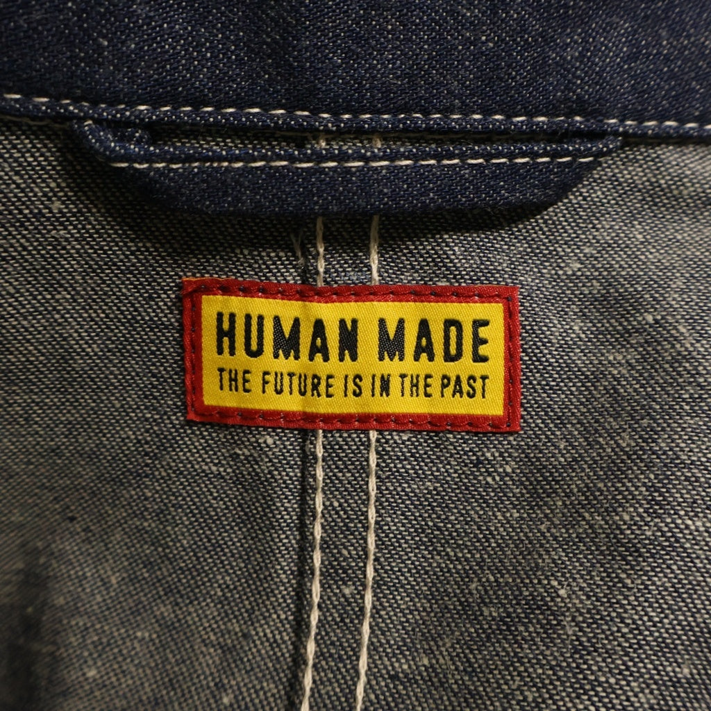 HUMAN MADE(ヒューマンメイド) DENIM COVERALLS デニムカバーオール ジャケット インディゴ HM30JK048