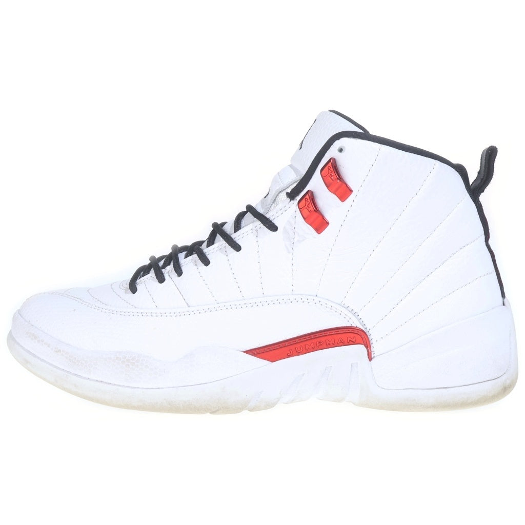 NIKE(ナイキ) Air Jordan 12 Retro Black/White/University Red エアジョーダン12 レトロ ハイカットスニーカー US9.5/27.5cm ホワイト/ユニバーシティレッド CT8013 106
