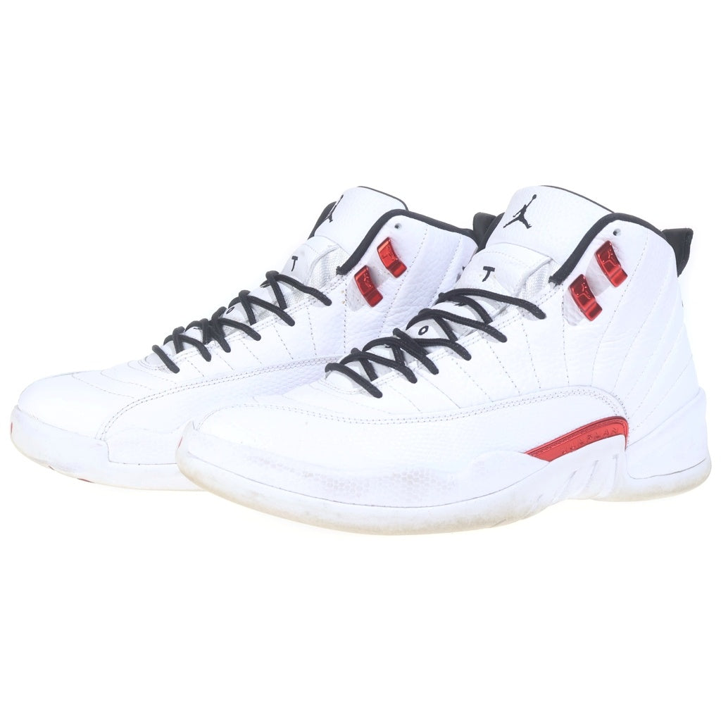 NIKE(ナイキ) Air Jordan 12 Retro Black/White/University Red エアジョーダン12 レトロ ハイカットスニーカー US9.5/27.5cm ホワイト/ユニバーシティレッド CT8013 106
