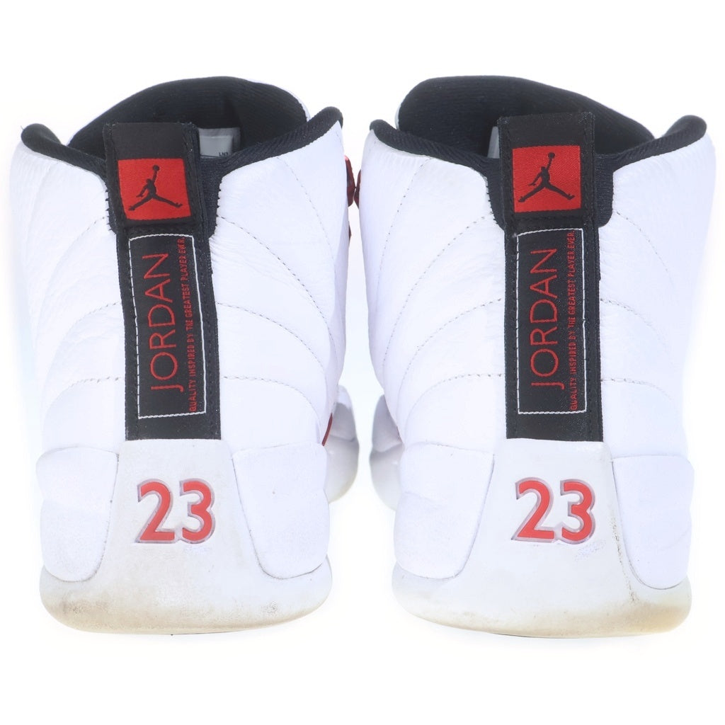 NIKE(ナイキ) Air Jordan 12 Retro Black/White/University Red エアジョーダン12 レトロ ハイカットスニーカー US9.5/27.5cm ホワイト/ユニバーシティレッド CT8013 106