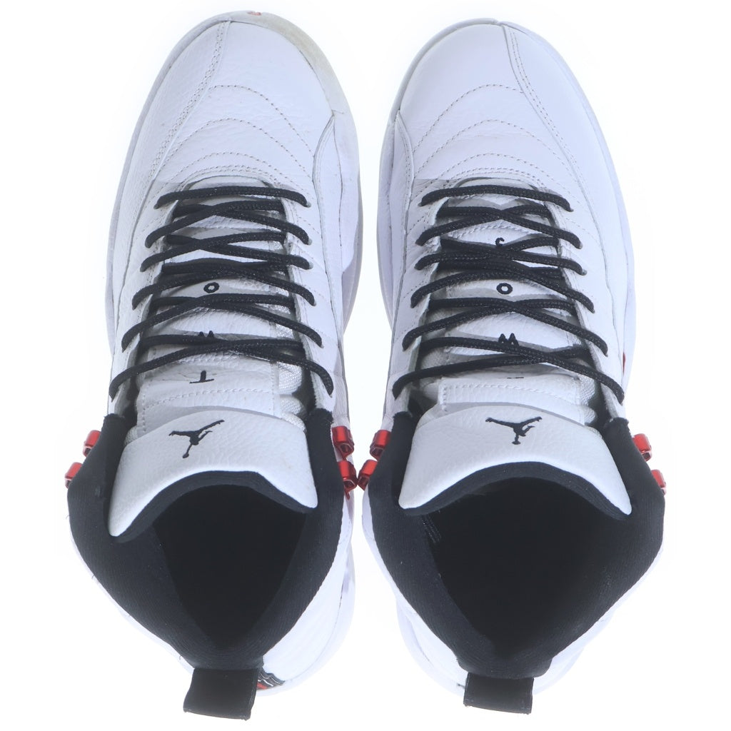 NIKE(ナイキ) Air Jordan 12 Retro Black/White/University Red エアジョーダン12 レトロ ハイカットスニーカー US9.5/27.5cm ホワイト/ユニバーシティレッド CT8013 106
