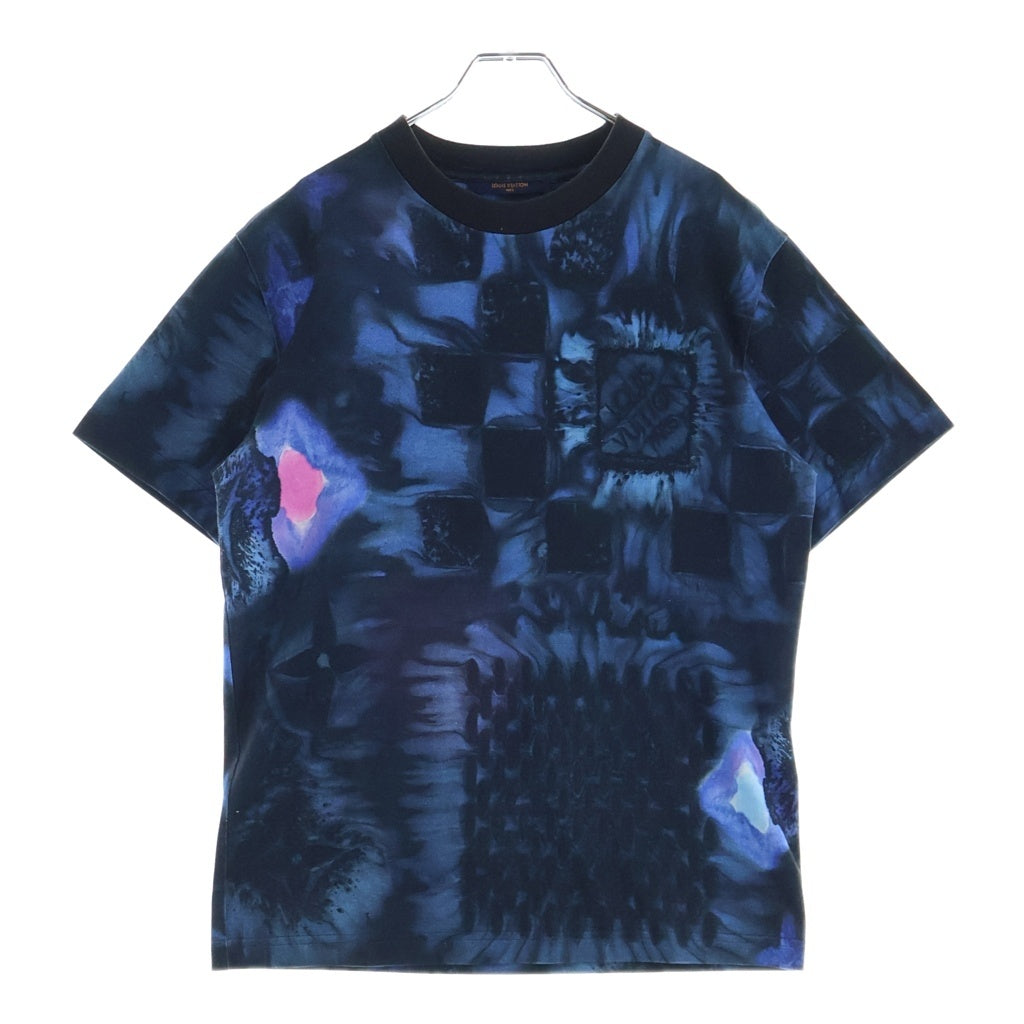 LOUIS VUITTON(ルイヴィトン) 21AW RM212M DT3 HLY15 ソルト プリント クルーネック半袖Tシャツカットソー ブルー