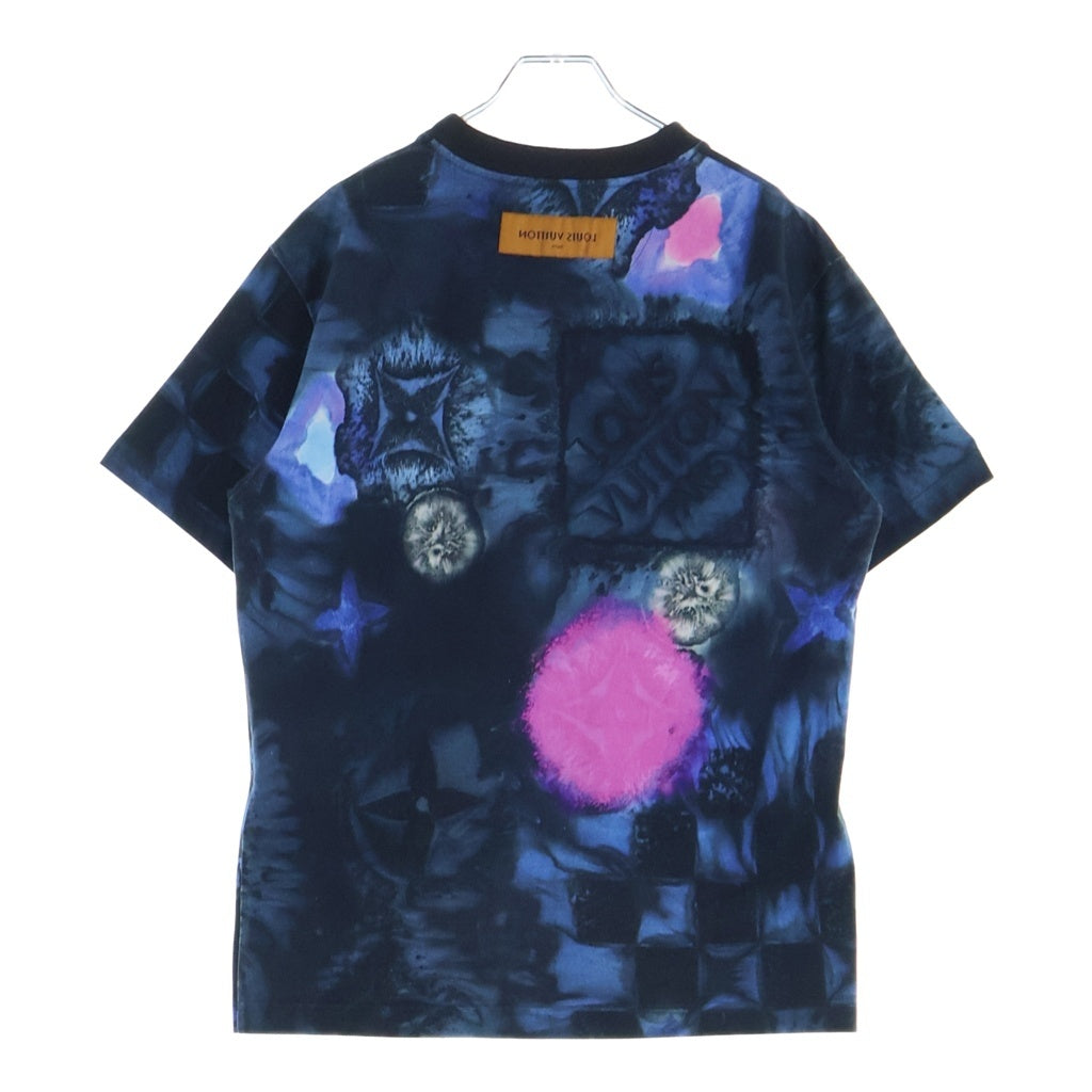 LOUIS VUITTON(ルイヴィトン) 21AW RM212M DT3 HLY15 ソルト プリント クルーネック半袖Tシャツカットソー ブルー