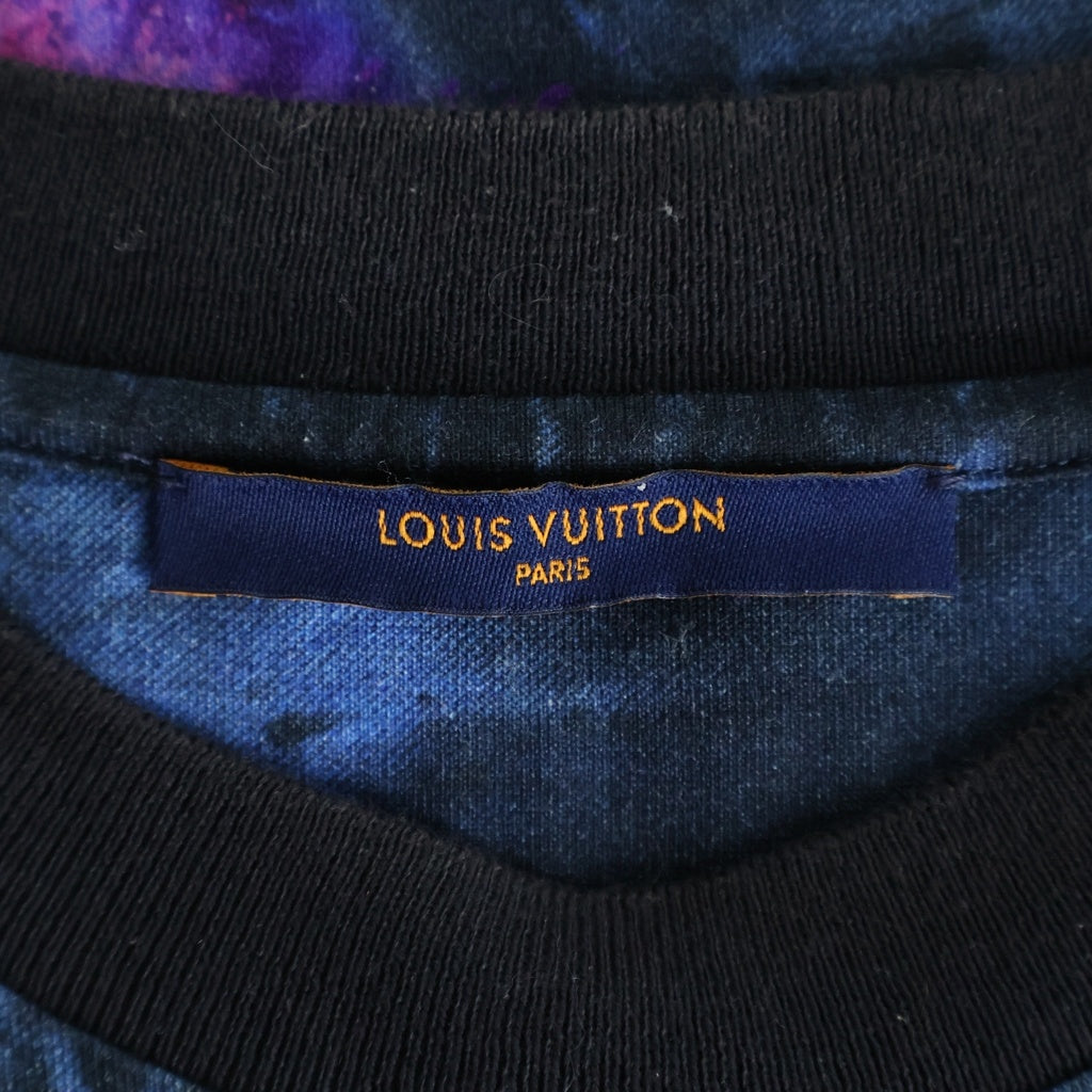 LOUIS VUITTON(ルイヴィトン) 21AW RM212M DT3 HLY15 ソルト プリント クルーネック半袖Tシャツカットソー ブルー