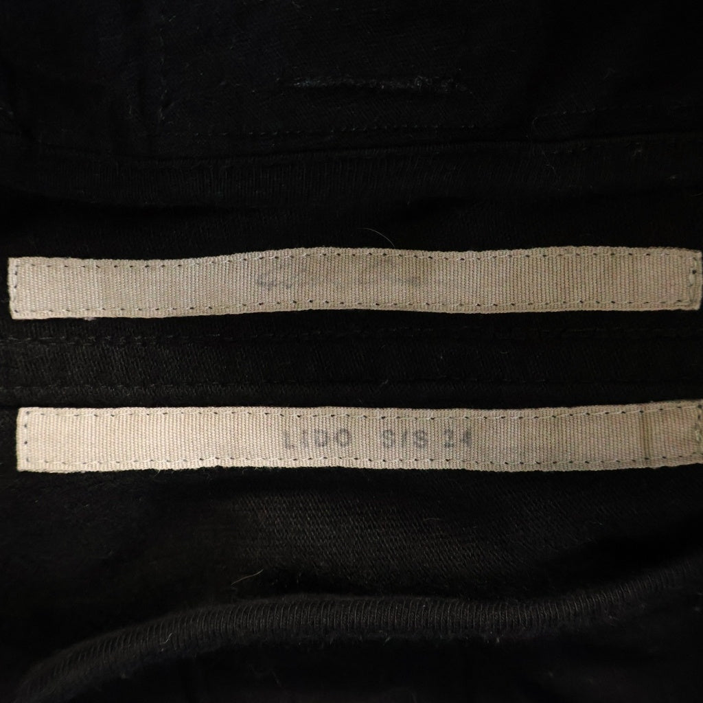 Rick Owens(リックオウエンス) 24SS TECUAL TRACK PANT テクアトルトラックロングパンツ ブラック RU01D3370-BA