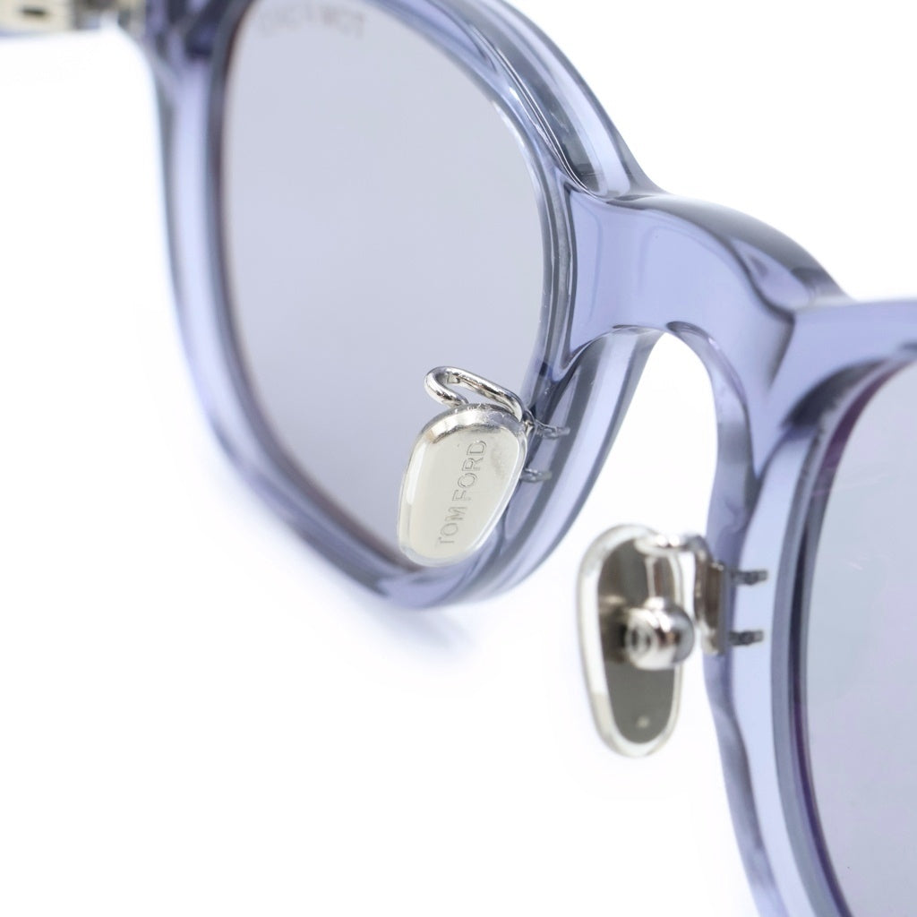 TOM FORD(トムフォード) アジアンフィット スクエアフレーム クリアレンズ アイウェア サングラス メガネ 49□21 145 グレー TF1231-D