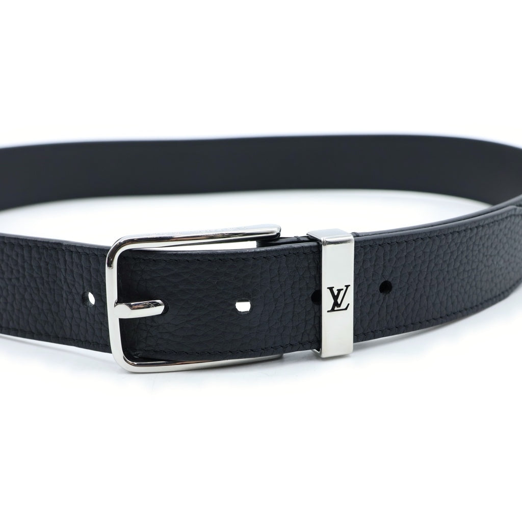 LOUIS VUITTON(ルイヴィトン) ベルト・ポンヌフ LVロゴバックル トリヨンレザー ブラック M8202