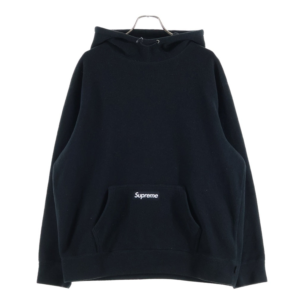 SUPREME(シュプリーム) 20AW Polartec Hooded ポーラテック フリース 長袖プルオーバーパーカー フーディ ブラック