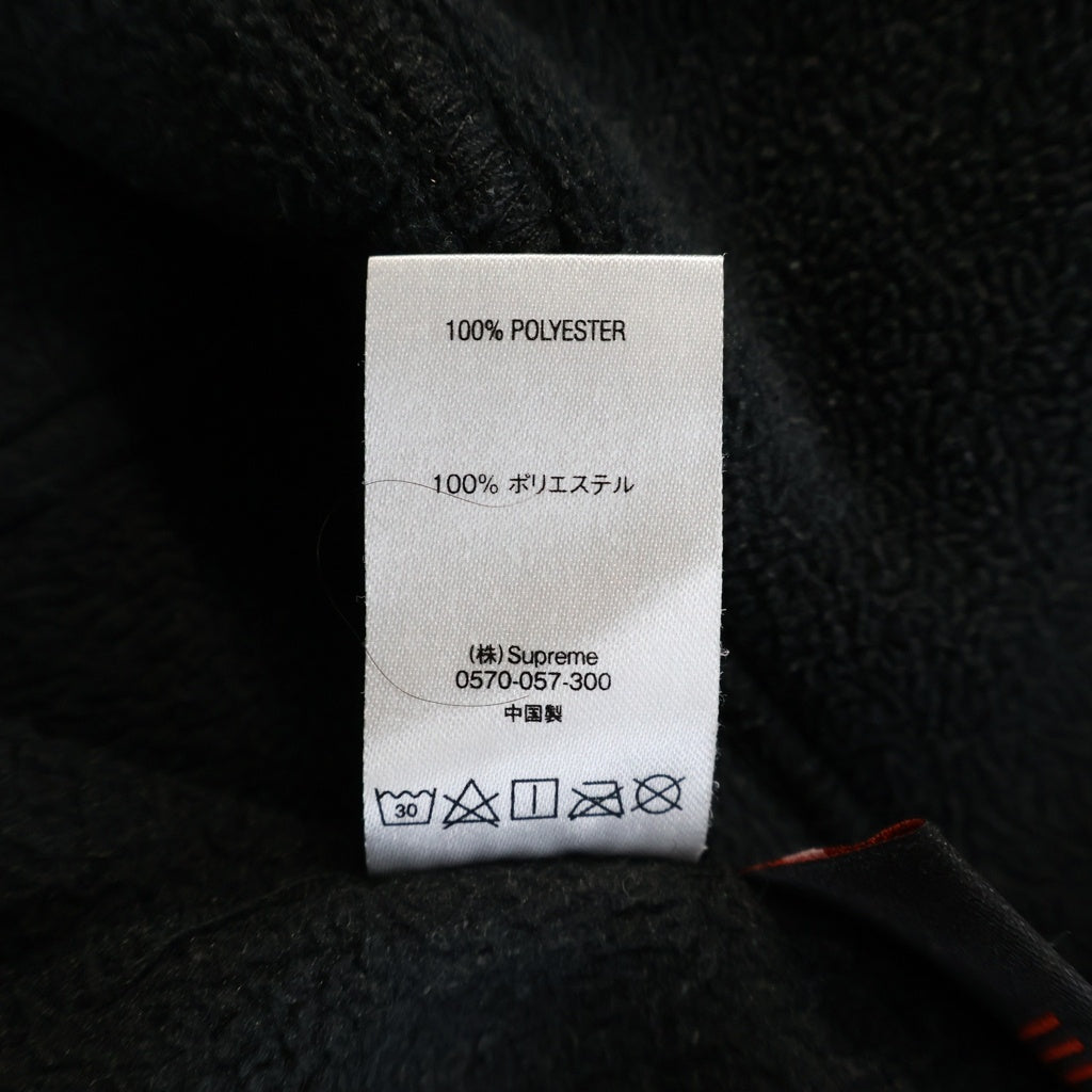 SUPREME(シュプリーム) 20AW Polartec Hooded ポーラテック フリース 長袖プルオーバーパーカー フーディ ブラック