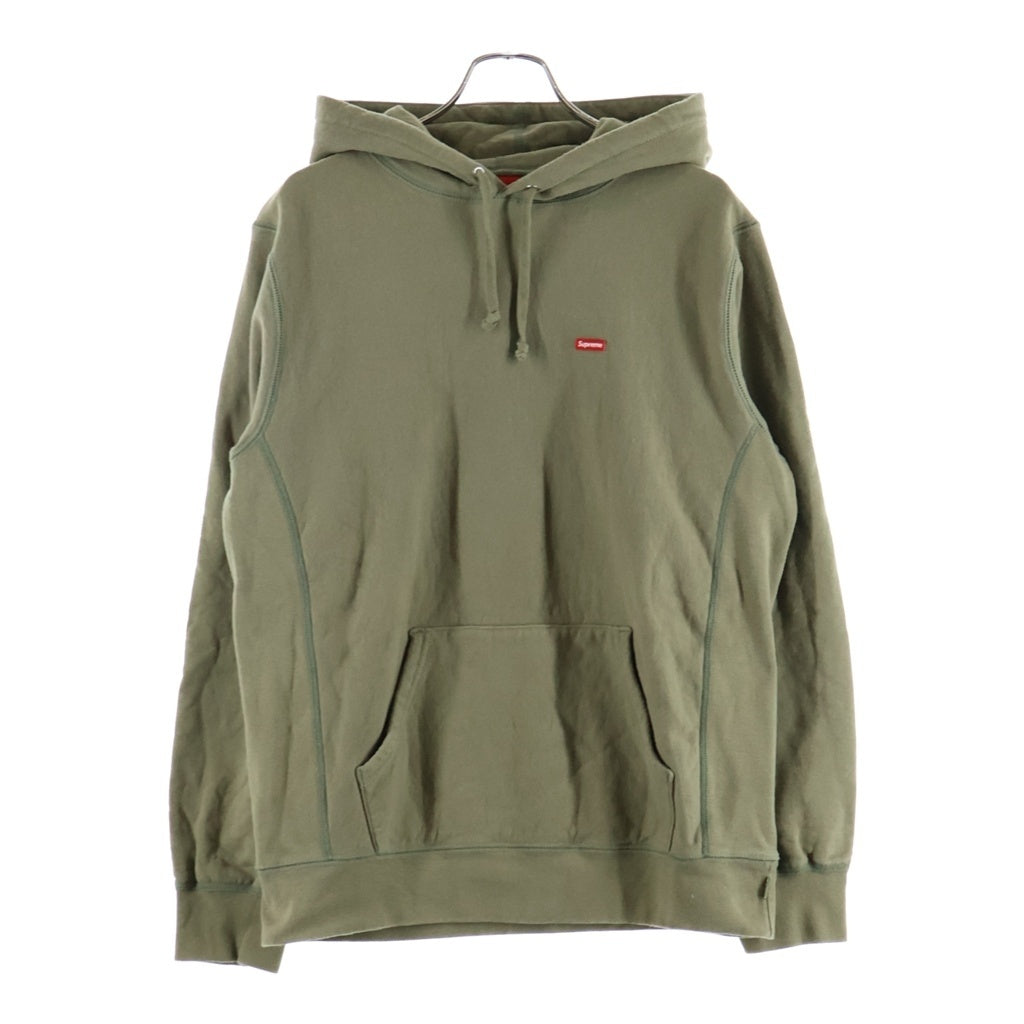 SUPREME(シュプリーム) 21AW Small Box Logo Hooded Sweatshirt スモールボックスロゴ 長袖プルオーバーパーカー フーディ カーキ