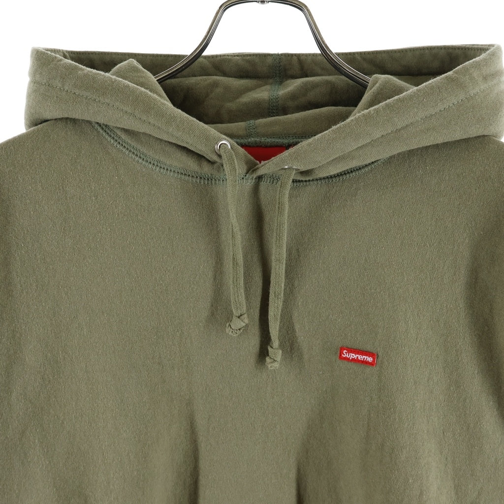 SUPREME(シュプリーム) 21AW Small Box Logo Hooded Sweatshirt スモールボックスロゴ 長袖プルオーバーパーカー フーディ カーキ