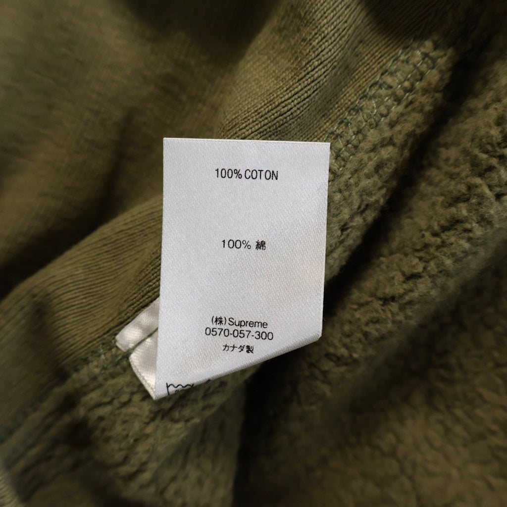 SUPREME(シュプリーム) 21AW Small Box Logo Hooded Sweatshirt スモールボックスロゴ 長袖プルオーバーパーカー フーディ カーキ