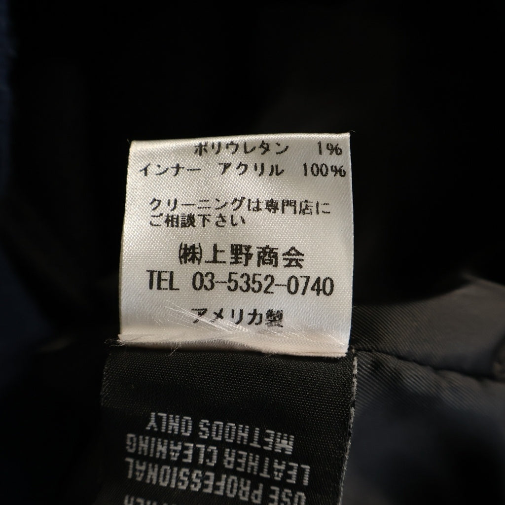 SCHOTT(ショット) #184SM A-2 襟ボア ライナー付レザーフライトジャケット ブルゾンジャケット ネイビー