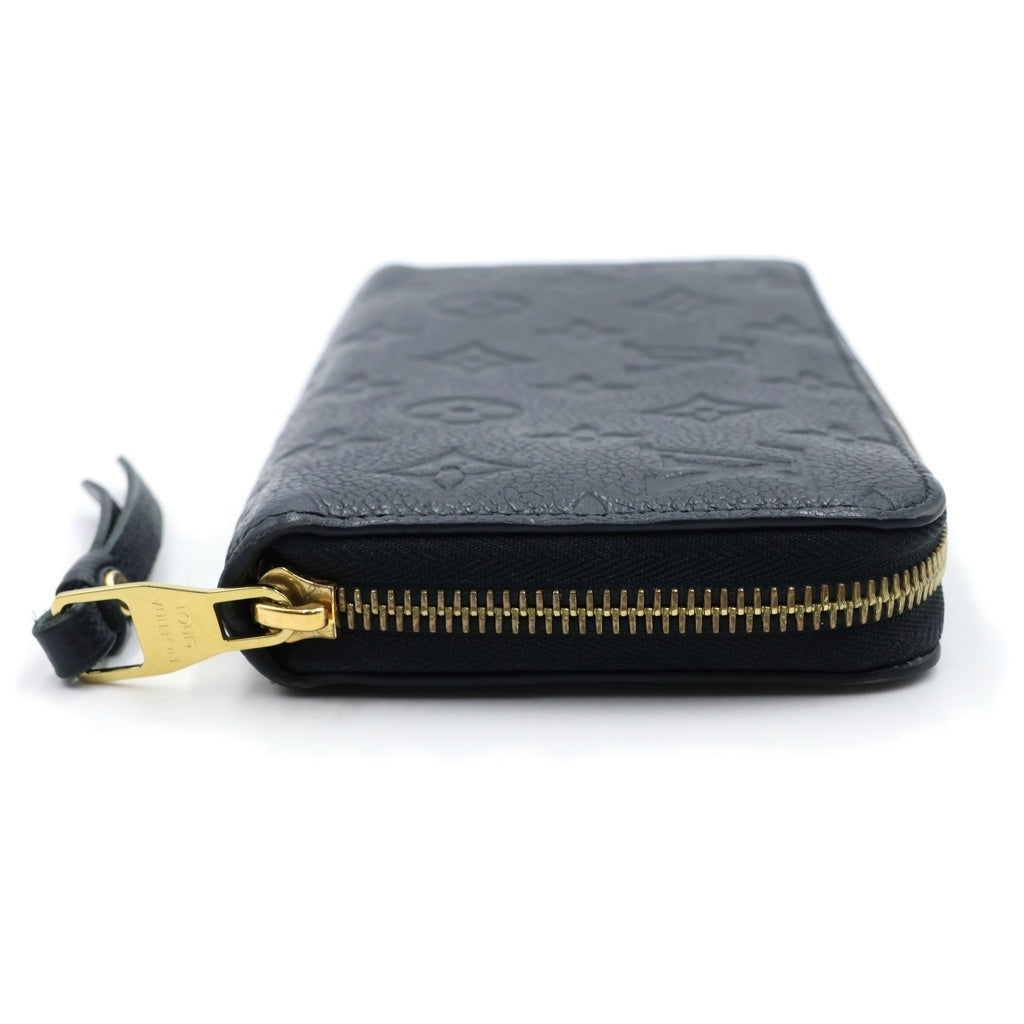 LOUIS VUITTON(ルイヴィトン) モノグラムアンプラント ジッピーウォレット ロングウォレット 財布 レザー ゴールド金具 ブラック レディース M61864